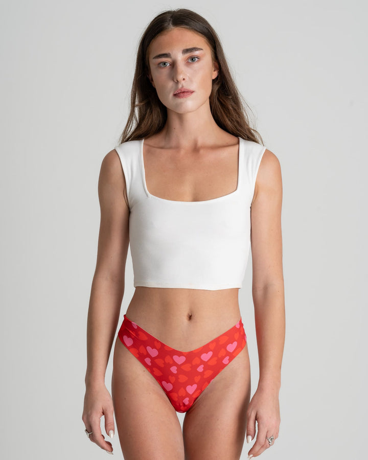 Pack de 3 strings invisibles sans couture – Motif ❤️