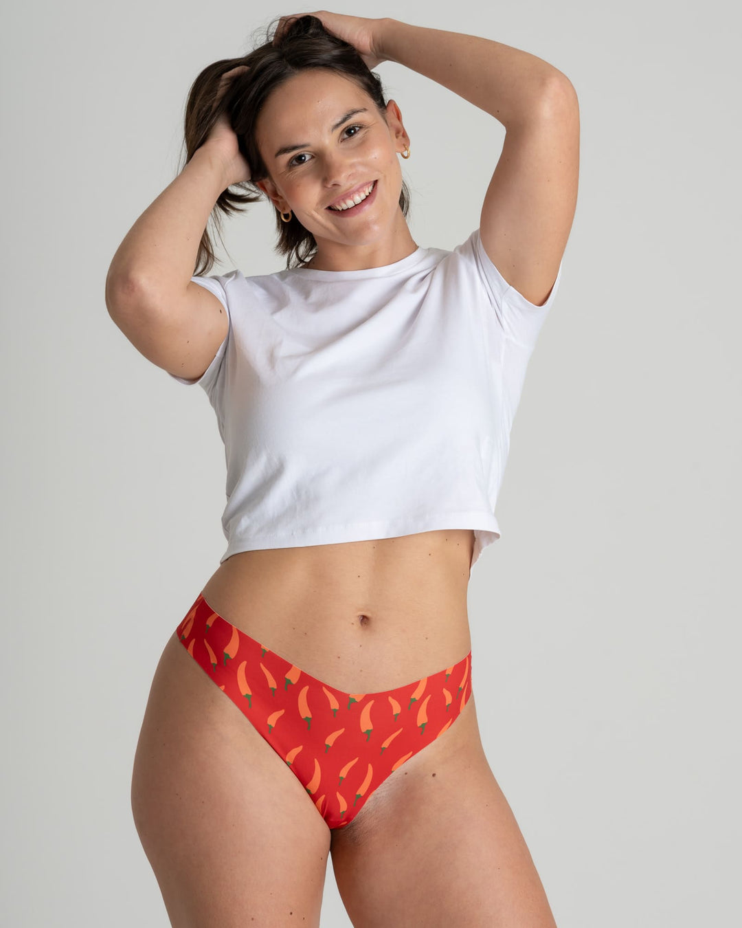 Pack de 5 strings invisibles sans couture – Motif 🌶️